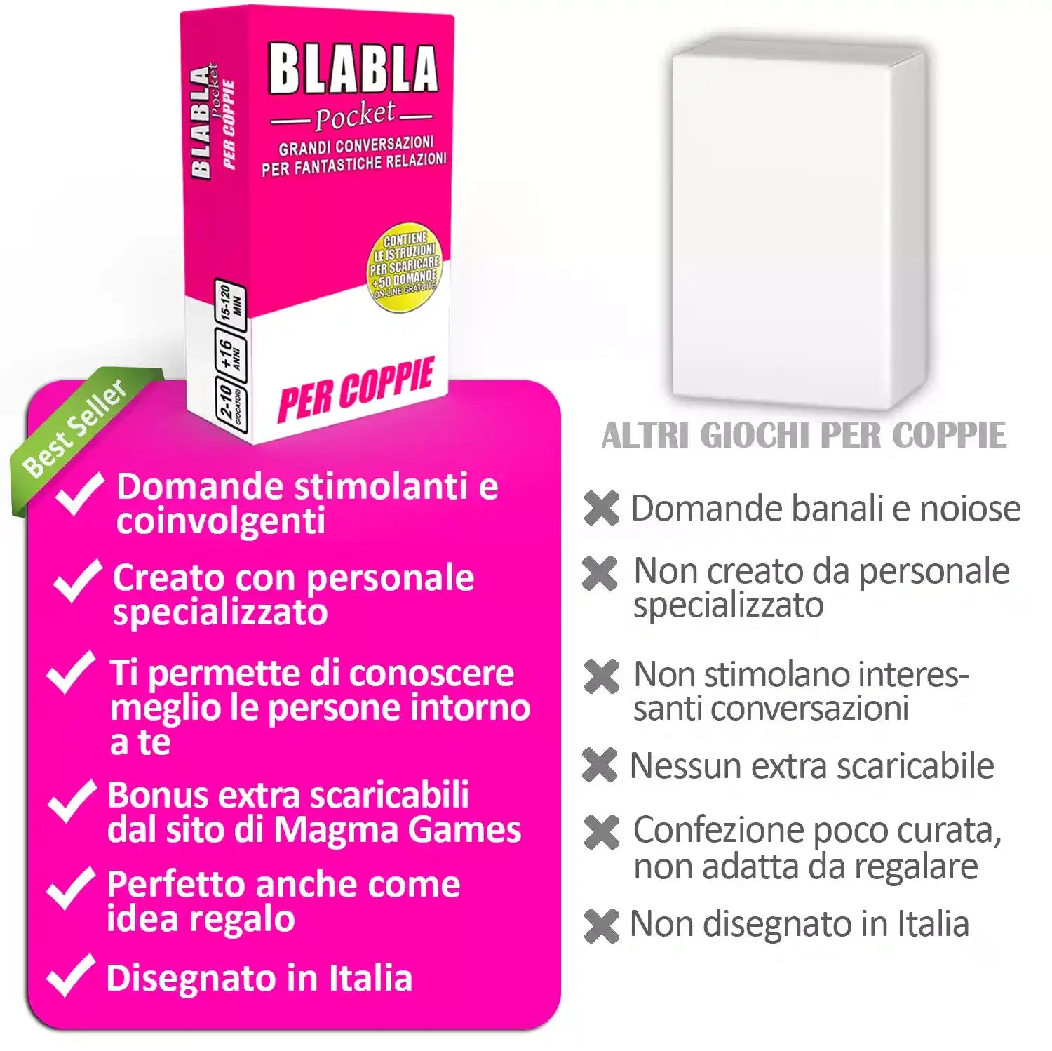 Magma Games  BLABLA Pocket PER COPPIE - Acquista Ora – Magma Games Italia